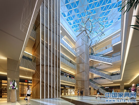 中心市場(chǎng)中庭效果圖2 中心市場(chǎng)中庭效果圖2