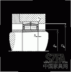 圓柱滾子軸承 F-800485.ZL-K-C5, 特殊軸承，浮動軸承，雙列，錐孔，錐度1:12，可分離，帶保持架
