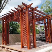 鋁合金涼亭，廊架葡萄架，防腐涼亭，戶(hù)外涼亭，新中式?jīng)鐾? onmouseover=
