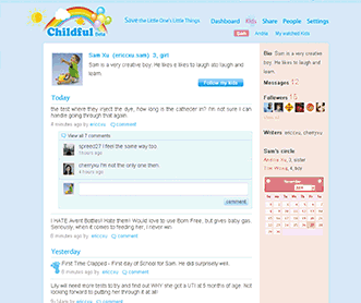 國外育兒微博網(wǎng)站設(shè)計(jì)